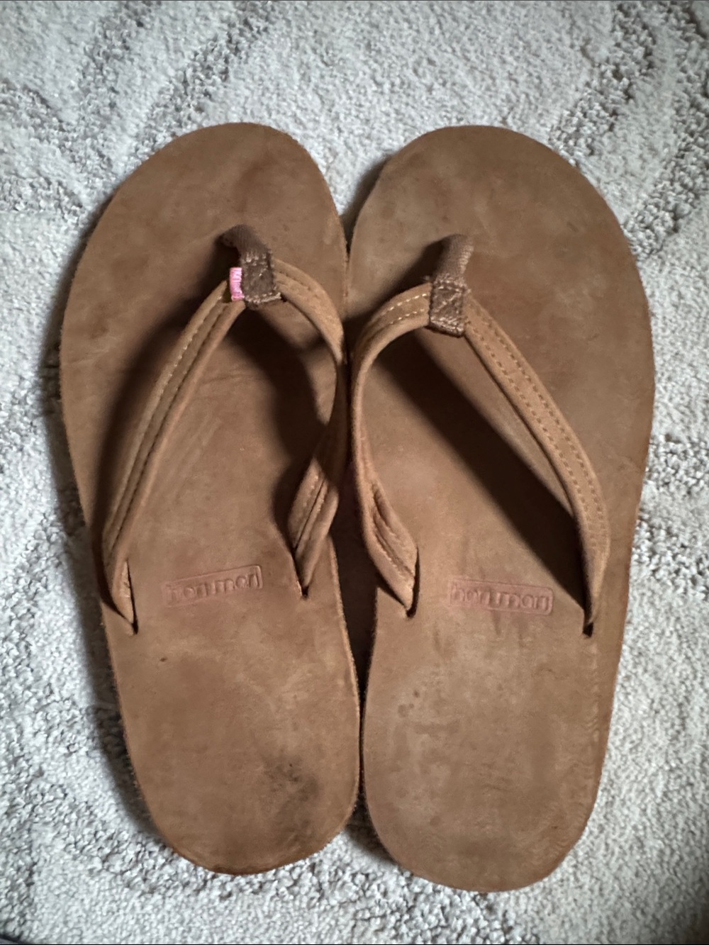 Hari Mari leather flip flops